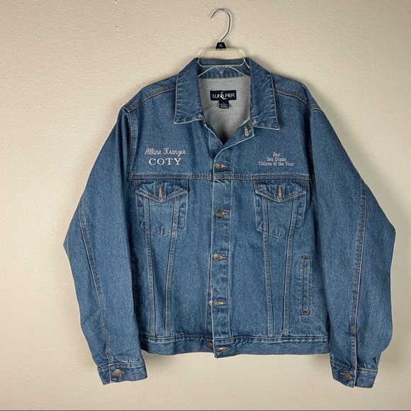 Luna Pier Vintage Denim Jacket Size Large - Picture 1 of 9